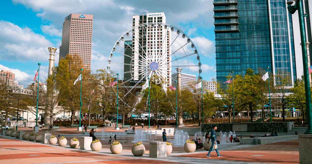 Ferris wheel in Atlanta, GA