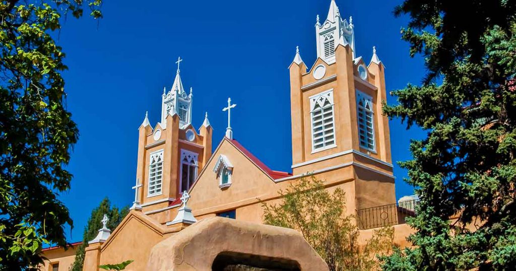 a classically decorated New Mexico church