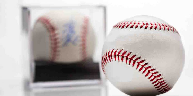 Signed Baseball in Glass