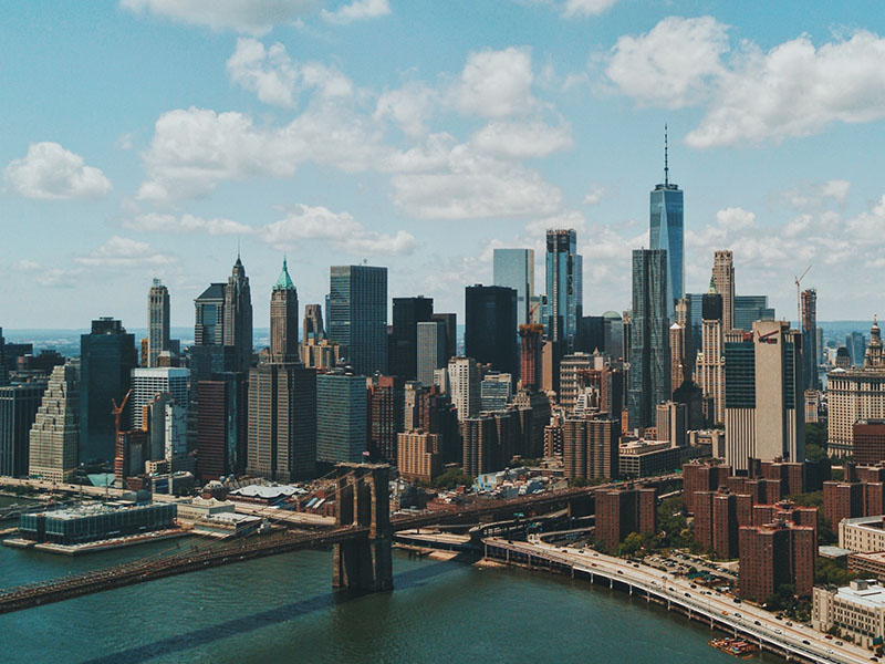 NYC skyline.