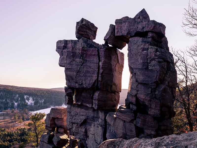 Rocks at Devil's Lake State Park in WI