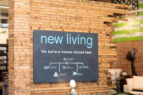 sign at the New Living store in Houston