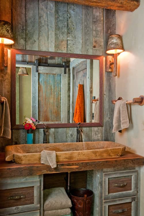 Orange Bathroom