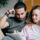 Couple writing